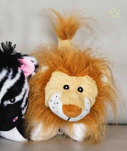 Stuffed Animal Heating Pillow LION removable microwave l'Officina Paris gift kids