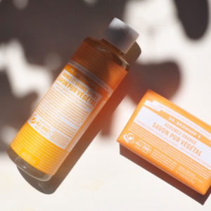 Beauté bio Dr. Bronner's Savon pur végétal Agrumes Orange