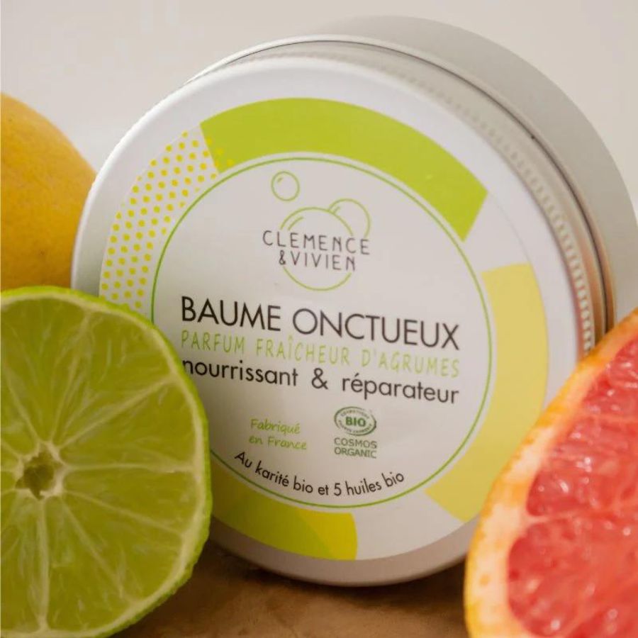 Baume Onctueux bio Fraîcheur d'Agrumes
CLÉMENCE & VIVIEN - les essentiels beauté de l'automne l'Officina Paris