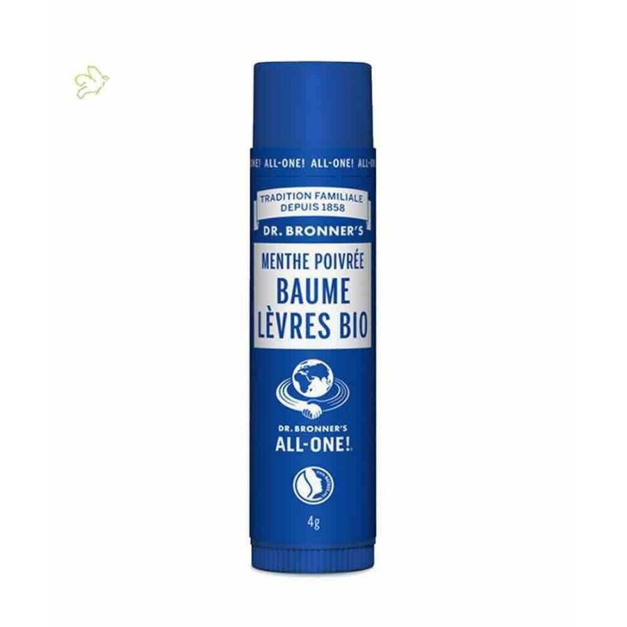 Baume à Lèvres bio Menthe Poivrée Dr. Bronner's - les essentiels beauté de l'automne l'Officina Paris