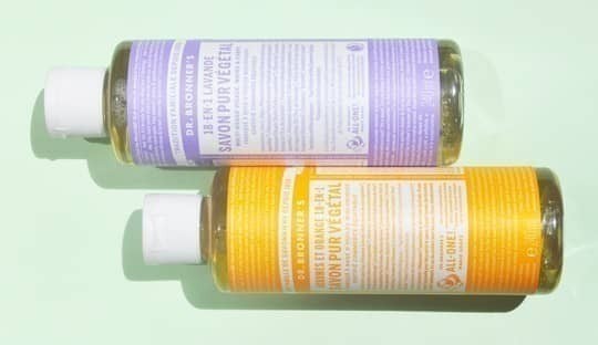 Dr. Bronner's Castille soap natural organic cosmetics