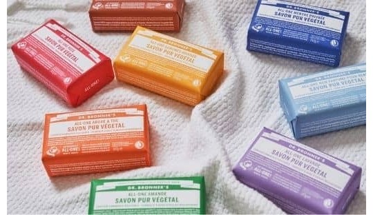 Dr. Bronners natural soaps organic certified